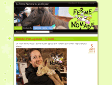 Tablet Screenshot of journal.ferme-nomade.fr